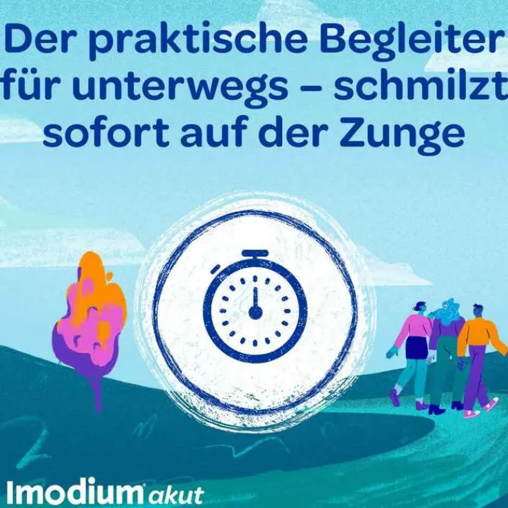 Imodium akut lingual – Soforthilfe bei akutem Durchfall, 6 St
