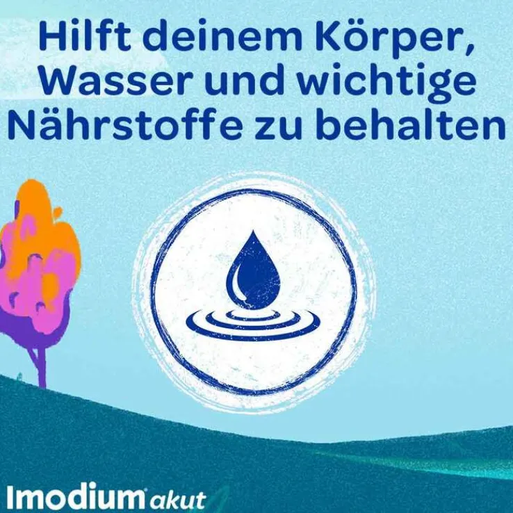 Imodium akut lingual – Soforthilfe bei akutem Durchfall, 6 St