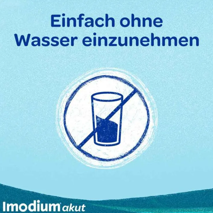 Imodium akut lingual – Soforthilfe bei akutem Durchfall, 6 St