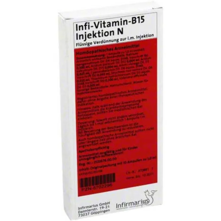 INFI Vitamin B15 Injekt N, 10X1 ml