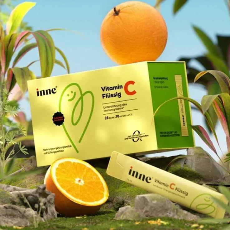 Inne Vitamin C flüssig Beutel, 28X10 ml