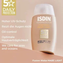 Isdin Fotoprotector Fusion Water Magic light Color SPF 50, 50 ml