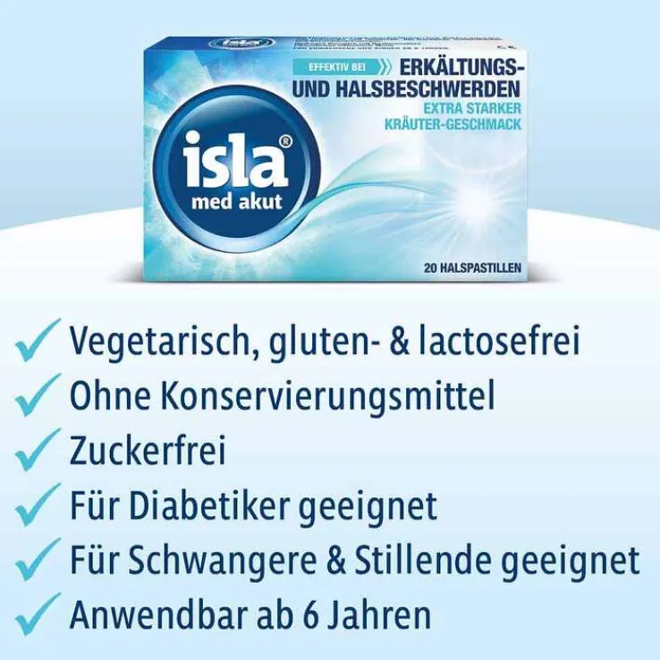 isla® med akut Pastillen, 20 St