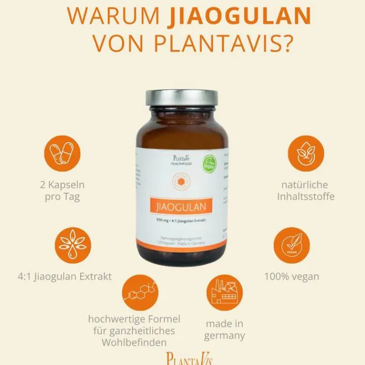 Jiaogulan Extrakt 930 mg Kapseln, 120 St