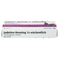 Jodetten Henning 1x wöchentlich Tabletten, 28 St