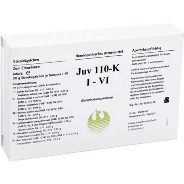 Juv 110 K I-VI Globuli, 6X20 g