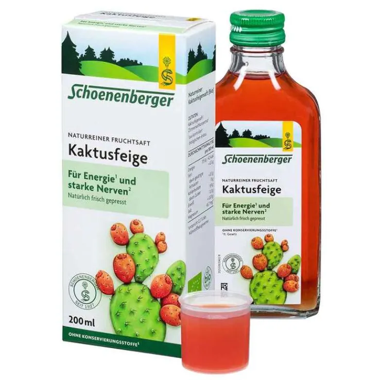 Kaktusfeige Saft bio Schoenenberger, 200 ml