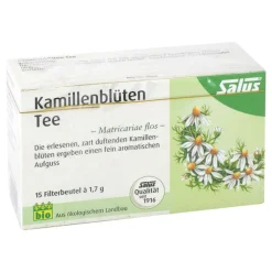 Kamillenblüten Tee Bio Matricariae flos Salus, 15 St