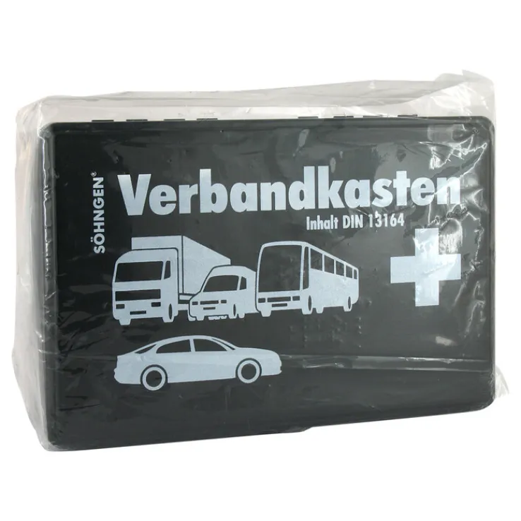 Kfz-Verbandkasten KU schwarz mit Füll.Standard DIN13164, 1 St
