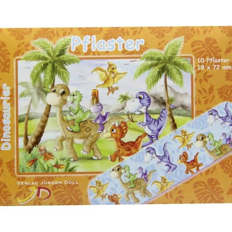 Kinderpflaster Dinosaurier Briefchen, 10 St