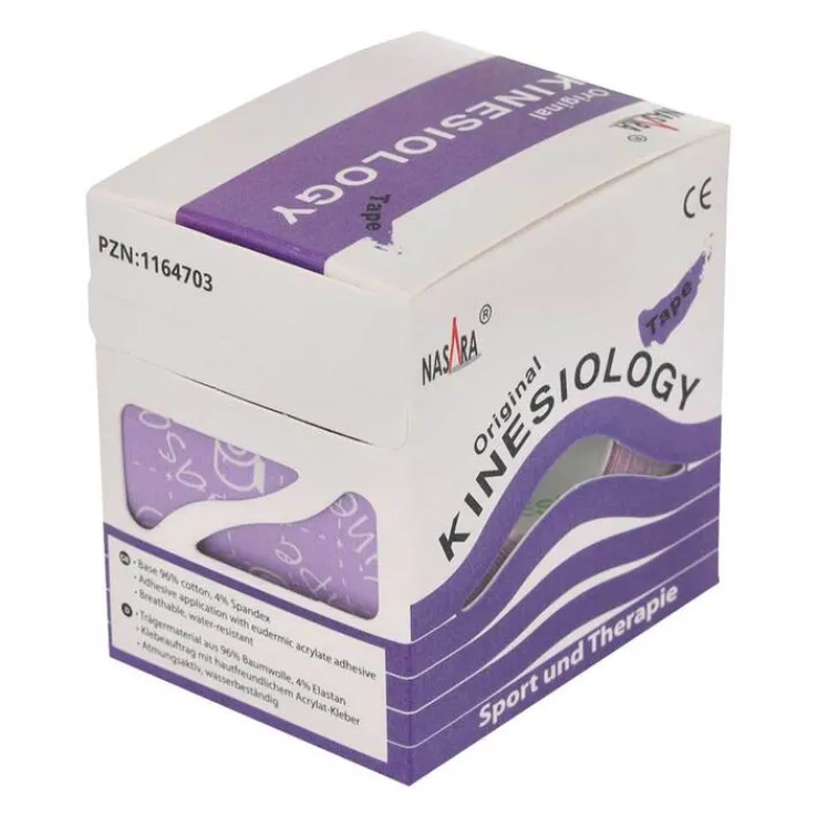 Kinesiotape Nasara 5cmx5m lila, 1 St