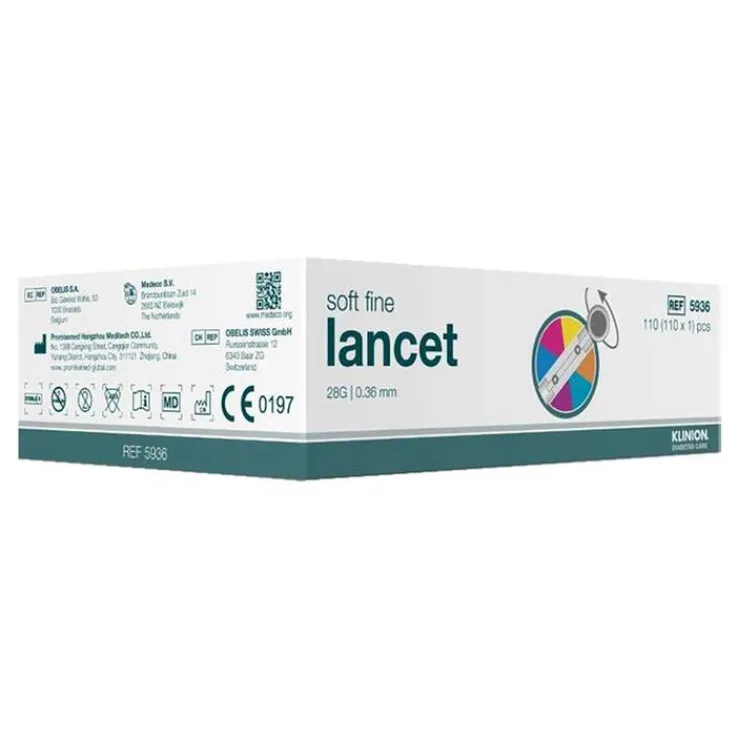 Klinion Soft fine colour Lanzetten 28 G, 110 St