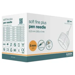 Klinion Soft fine plus Kanülen 5mm 32G 0,23mm, 110 St