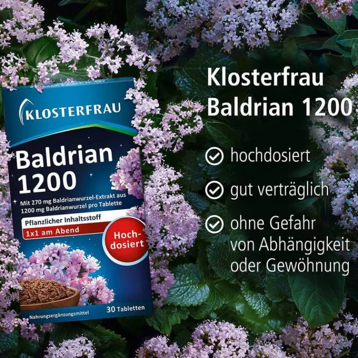 Klosterfrau Baldrian 1200 Tabletten, 30 St