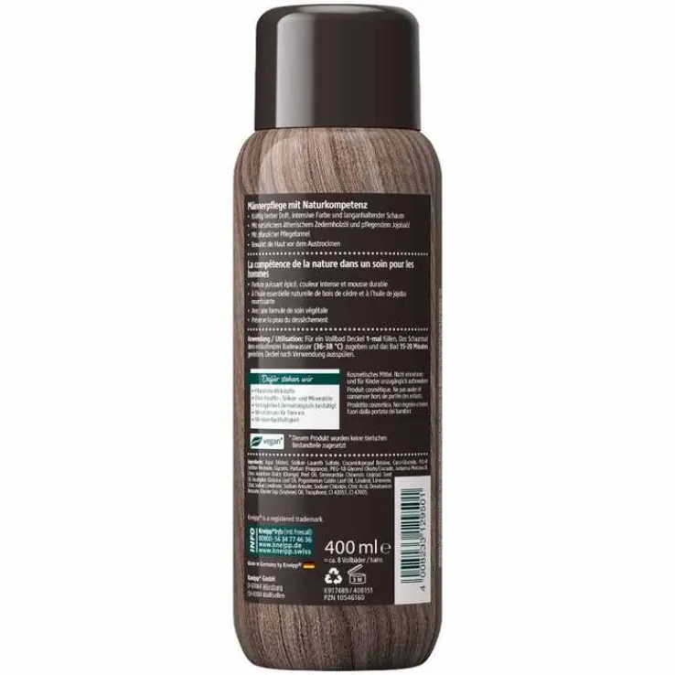 Kneipp Aroma Pflegeschaumbad Männersache, 400 ml