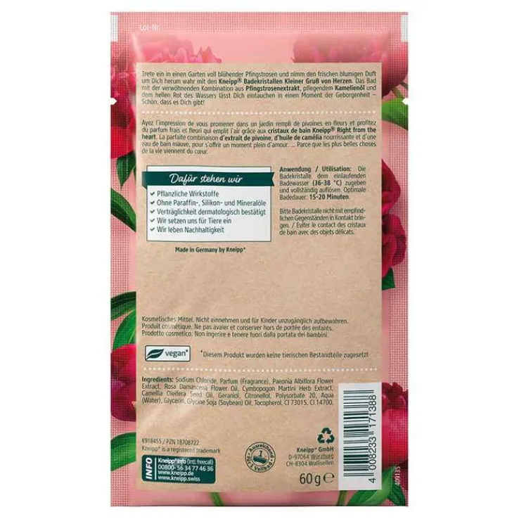 Kneipp Badekristalle Kleiner Gruß von Herzen, 60 g