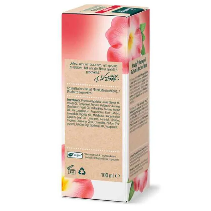 Kneipp Massageöl Rücken & Nacken Wohl, 100 ml