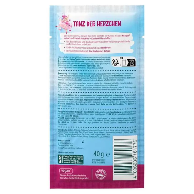 Kneipp naturkind Herzballett Badesalz & Konfetti, 40 g