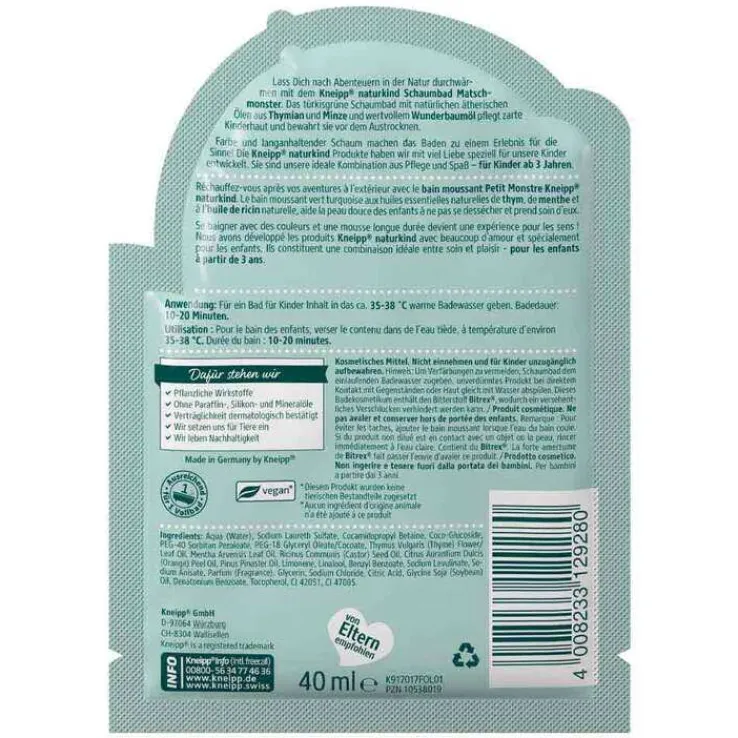 Kneipp naturkind Matschmonster Bad, 40 ml