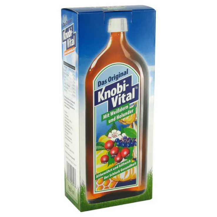 Knobivital mit Weißdorn + Holunder, 960 ml