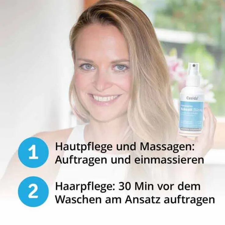 Kokosöl flüssig Haut und Haare, 100 ml