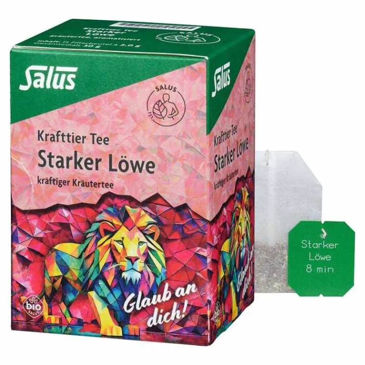 Krafttier Tee Starker Löwe Bio Salus Filterbeutel, 15 St
