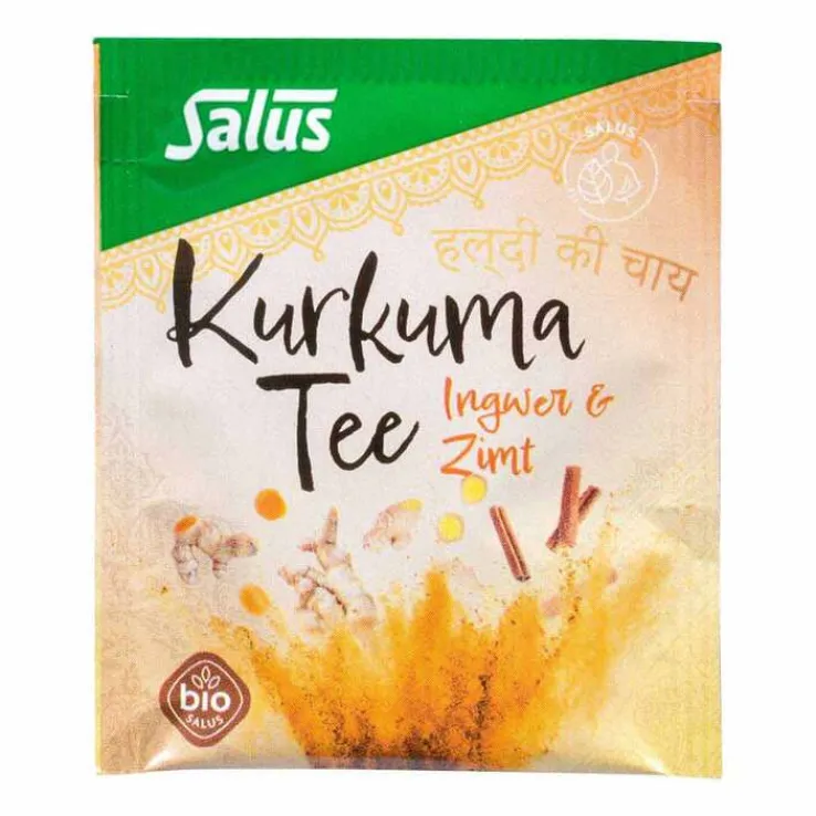 Kurkuma Tee Ingwer & Zimt Bio Salus Filterbeutel, 15 St