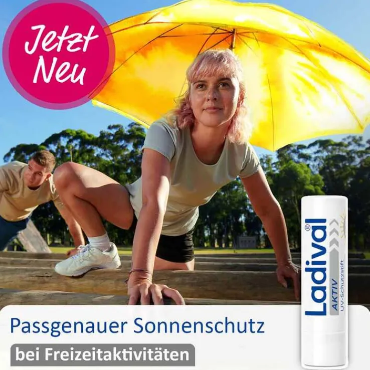 Ladival Aktiv UV-Schutzstift Lippen LSF 50 + , 1 St