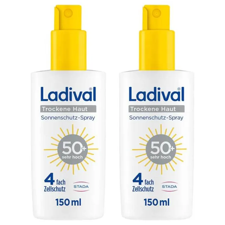 Ladival trockene Haut Sonnenschutz-Spray LSF 50 +, 2x150 ml