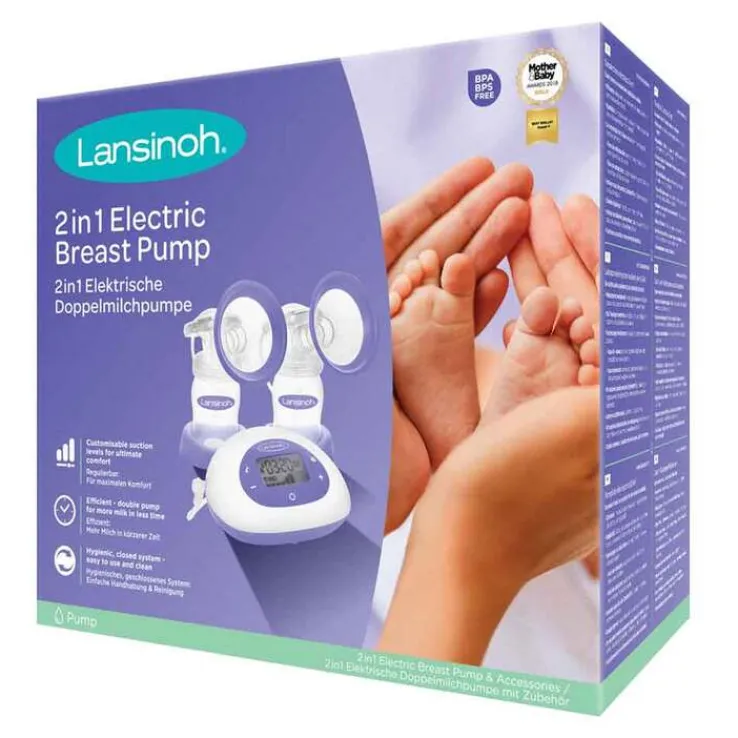 Lansinoh 2in1 elektrische Milchpumpe, 1 St