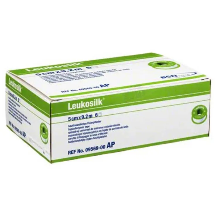 Leukosilk® 5 cm x 9,2 m, 6 St