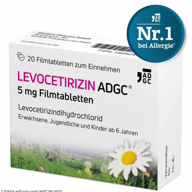LEVOCETIRIZIN ADGC® 5 mg Filmtabletten, 20 St