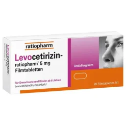 Levocetirizin-ratiopharm 5 mg Filmtabletten, 20 St