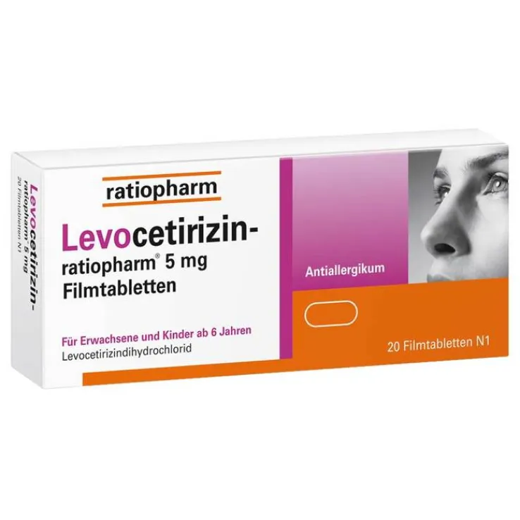 Levocetirizin-ratiopharm 5 mg Filmtabletten, 100 St