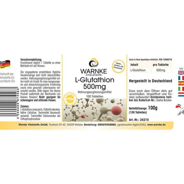 L-Glutathion 500 mg Tabletten, 100 St