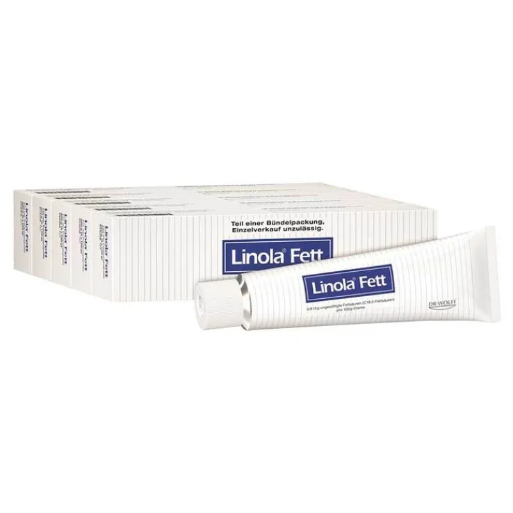 Linola Fett Creme, 5X100 g