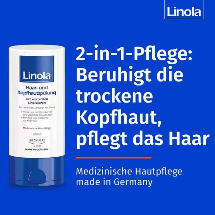 Linola Haar- und Kopfhautspülung, 200 ml