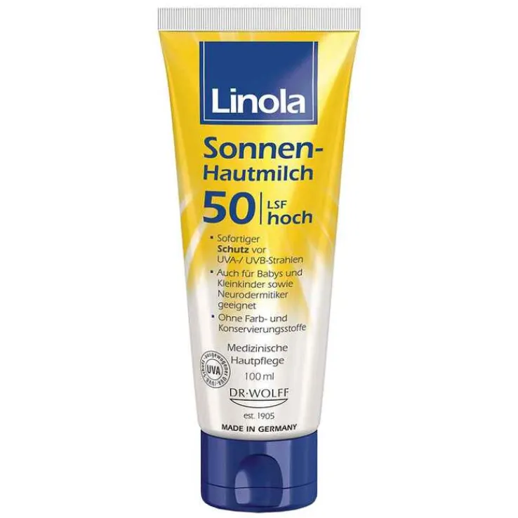 Linola Sonnen-Hautmilch LSF 50, 100 ml