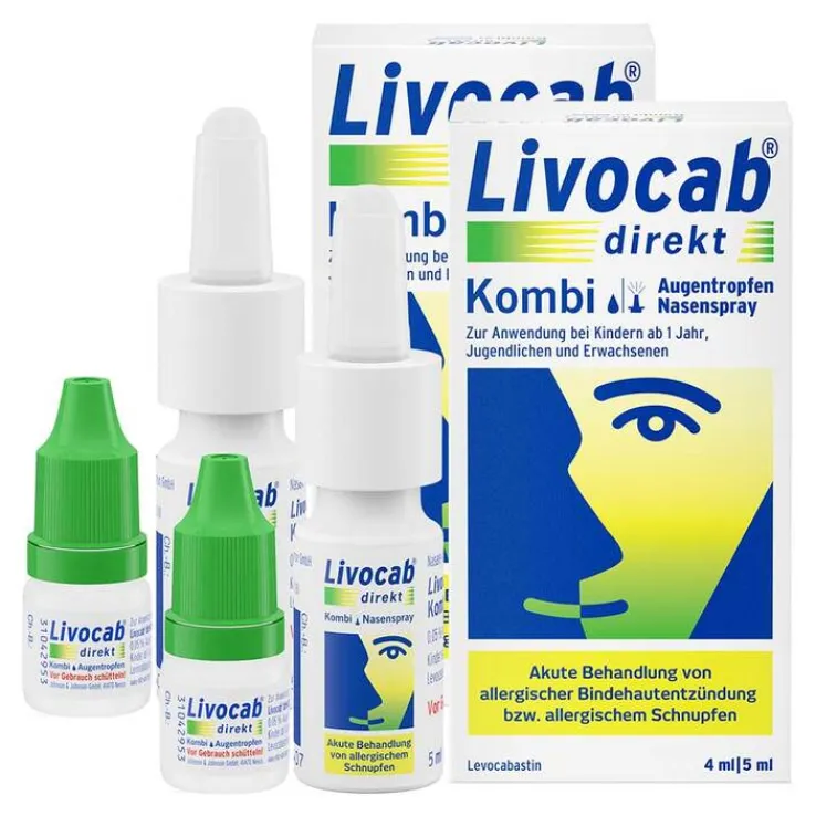 Livocab direkt Kombi Nasenspray & Augentropfen, 1x2 P