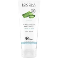 Logona Classic tiefenreinigendes Waschgel Bio-Aloe Vera, 100 ml