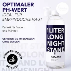 Long Night Stand Gleitgel mit Aloe Vera, 1 l