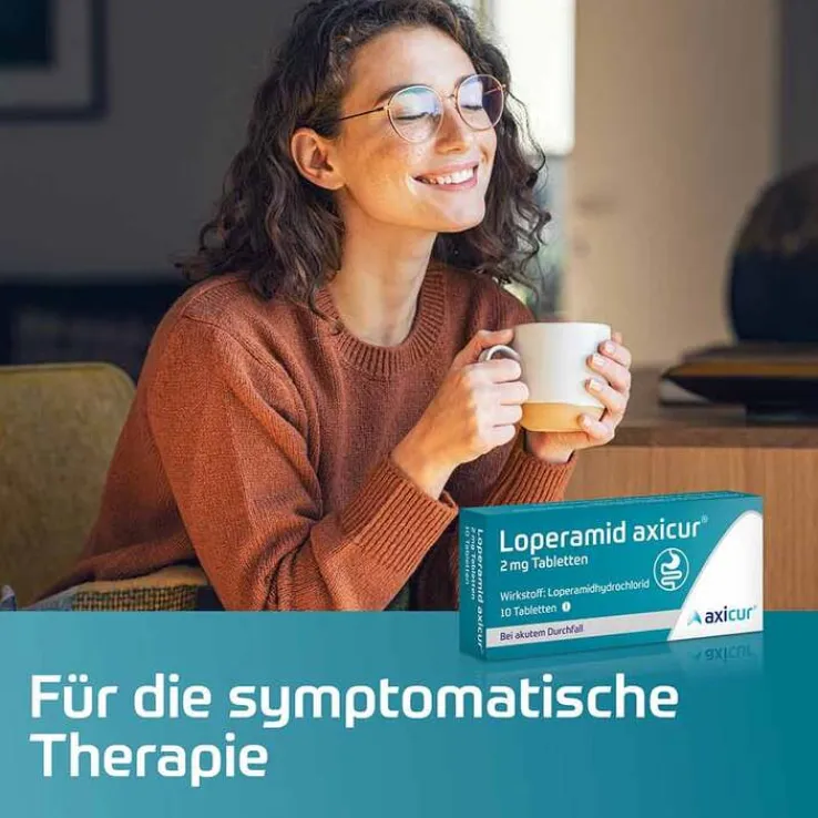 Loperamid axicur® 2 mg Tabletten, 10 St