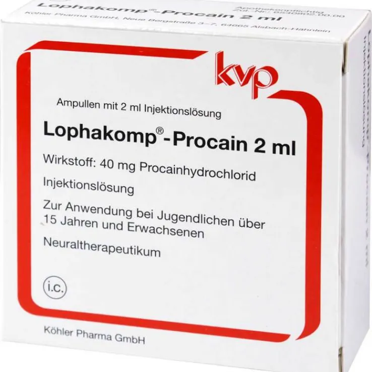 Lophakomp Procain 2 ml Injektionslösung, 50X2 ml