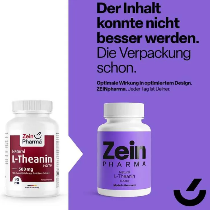 L-Theanin Natural Forte 500 mg Kapseln Zeinpharma, 90 St