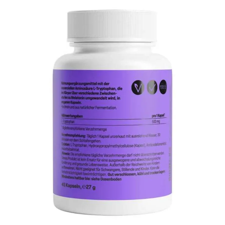 L-Tryptophan 500 mg Kapseln, 45 St