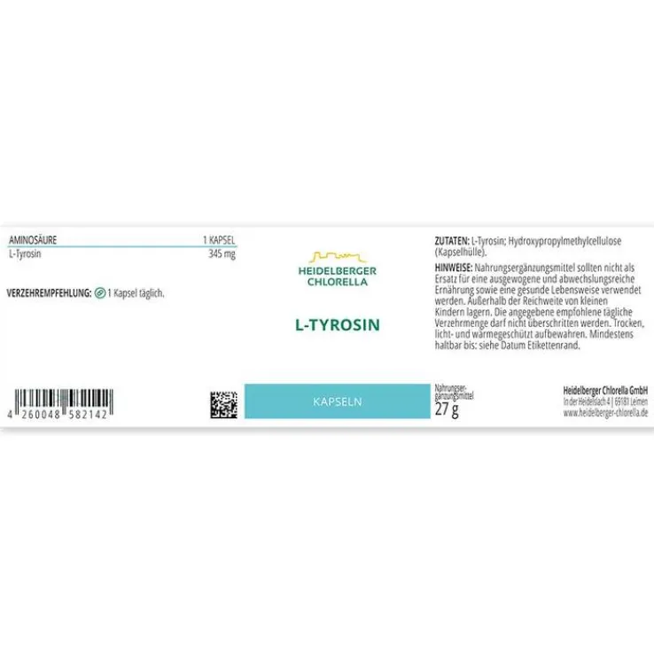 L-Tyrosin vegan Kapseln, 60 St