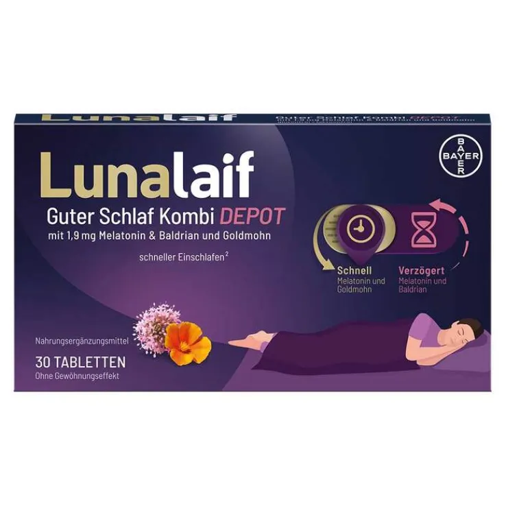 Lunalaif Guter Schlaf Kombi Depot Tabletten, 30 St