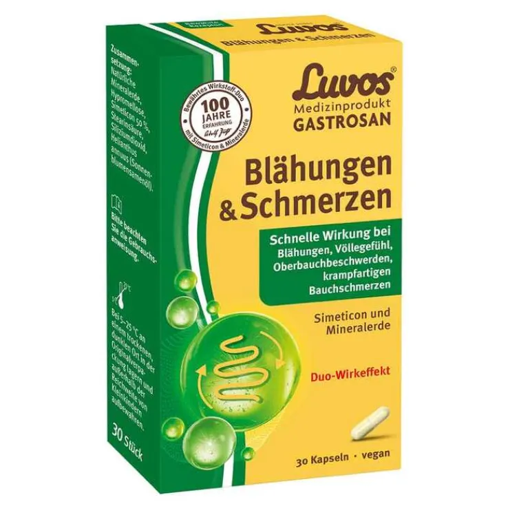 Luvos Gastrosan Blähungen & Schmerzen Kapseln, 30 St