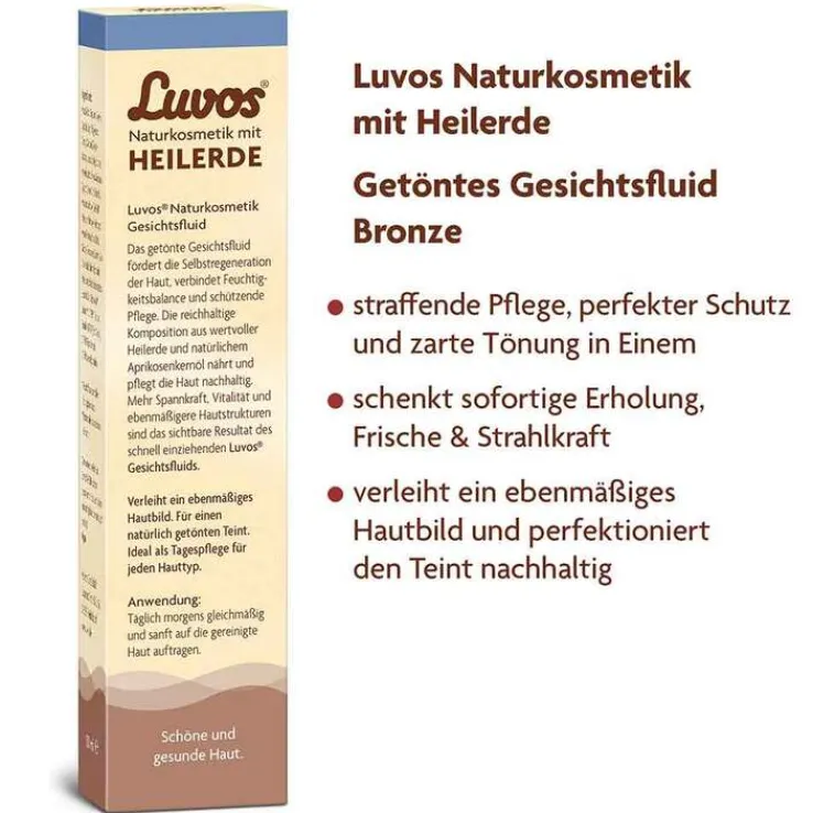 Luvos Naturkosmetik getöntes Gesichtsfluid bronze, 50 ml
