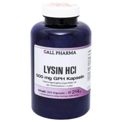Lysin HCL 500 mg GPH Kapseln, 360 St